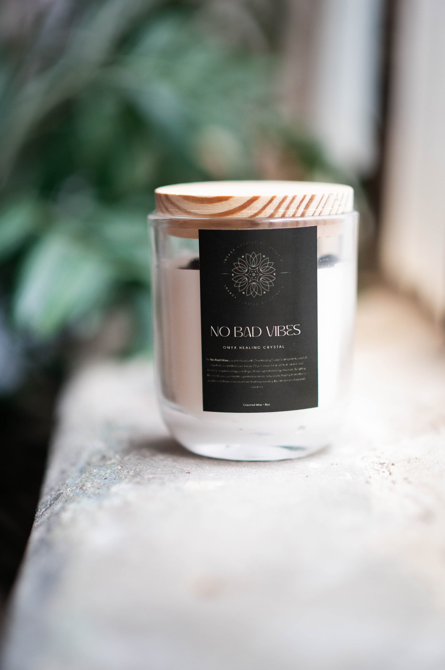 No Bad Vibes Onyx Infused Candle - Pre Order