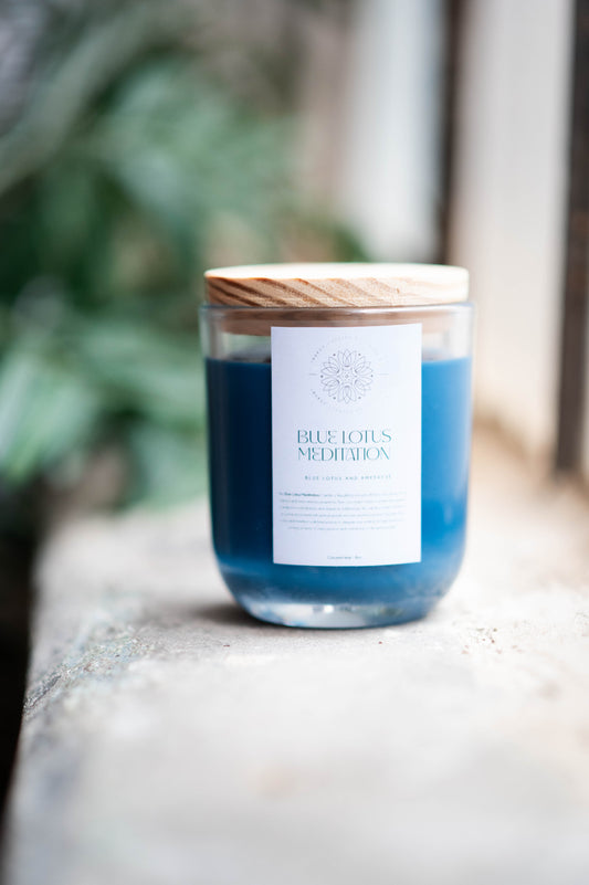 Blue Lotus Meditation Candle - Pre Order